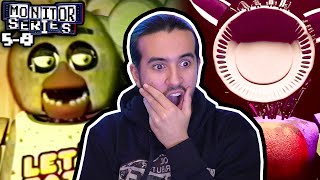 EL PERTURBADOR LORE de FNAF IN REAL TIME  REACCIÓN a MONITOR SERIES Episodios 5  8 [upl. by Darlleen]