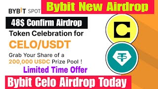 Bybit Celo Airdrop  Earn Celo Token  Bybit New Airdrop  New Celo Airdrop  Bybit New Offer Today [upl. by Arihay]