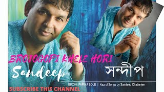 BROJOGOPI KHELE HORI Nazrul Geeti by Sandeep [upl. by Eeznyl]