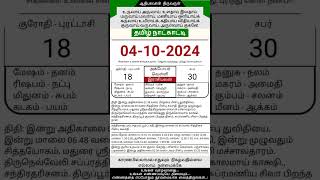 Today Tamil Calendar l Rasi palan l October 4 2024 l tamilcalendar tamilcalendar2024 [upl. by Issak]