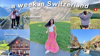 a week in SWITZERLAND VLOG Grindelwald  Zermatt [upl. by Nwahsit]