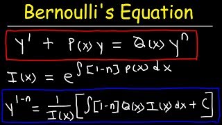 Bernoullis Equation For Differential Equations [upl. by Donelson588]