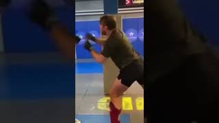 Khamzat drops Gustafsson in SPARRING [upl. by Nonez715]