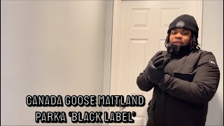 Canada Goose Maitland Hooded Parka Black Label BlackNior  Full Review [upl. by Riella]