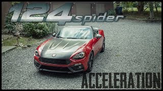 How Fast is a Tuned 230HP Fiat Abarth 124 Spider  Acceleration Test Review [upl. by Petua]