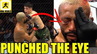 MMA WORLD React to Brandon Morenos punch to Figueiredos eye that ended the fightUFC 283 Results [upl. by Yragerg586]