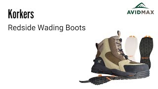 Korkers Redside Wading Boots Demonstration and Review  AvidMax [upl. by Ahsim]