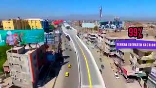 BRT Peshawar Complete Route Video By Drone  Latest Updates  2019 [upl. by Jarvis]