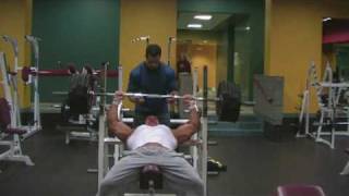 Stan Efferding 500 pound incline bench press raw for 3 reps [upl. by Anneehs154]