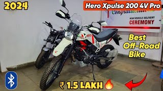 2024 Hero Xpulse 200 4V Pro Model Review  Best Off Road Bike  New On Road Price [upl. by Eeznyl377]