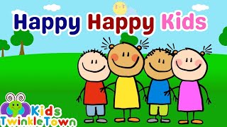 Happy Kids Song  Kids Songs And Nursery Rhymes  Poems For Kindergarten  Baby Cartoon Video Songs [upl. by Gelb]