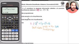 ☑️ 45 Resolución BACHILLERATO por MADUREZ 2022 📝 RECTAS EN LA CIRCUNFERENCIA con CALCULADORA [upl. by Assillim810]