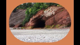 EXPLORING SEA CAVES AT THE BAY OF FUNDY CANADA [upl. by Peonir]