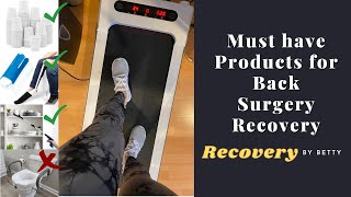 My Favorite Products for L5S1 Laminectomy  Microdiscectomy Recovery  Recovery by Betty [upl. by Undry200]