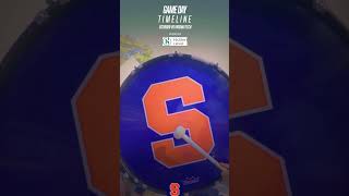 Game Day Timeline  Syracuse vs Virginia Tech [upl. by Annaujat]