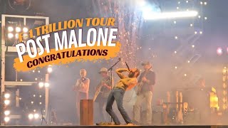 Post Malone quotCongratulationsquot LIVE Atlanta GA 101124 F1 Trillion Tour postmalone postmalone [upl. by Stoat305]