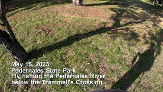 Pedernales State Park Fly fishing Trammells Crossing 20230515 [upl. by Hafinah962]