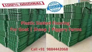 Plastic slatted floor for Goat farms [upl. by Ihel]