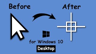 How To Change Your Mouse Cursor To AutoCAD Crosshair Cursor In Windows 10 Desktop [upl. by Areid]