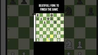 beatifull fork chess game end chess shorts chessmemes [upl. by Merlina]