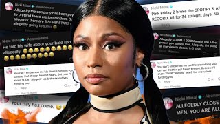 The TRUTH About Nicki Minajs BIZARRE and EMBARRASSING Social Media FEUD Shes UNHINGED [upl. by Eedyak]