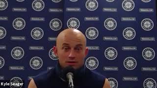 Kyle Seager on Dylan Moore 20200811 [upl. by Aryajay]