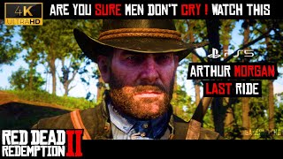 4K Arthur Morgan Last Ride Song With Past Scenes [upl. by Gnort966]