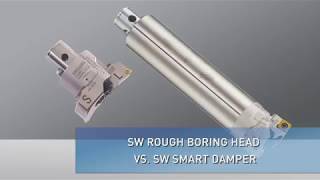 SW Rough Boring Head vs SW Smart Damper [upl. by Llirret]