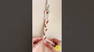 DIY Cordão em Macramê com ChaveiroTutorial👆 macrame macramepassoapasso macrametutorial [upl. by Ira]