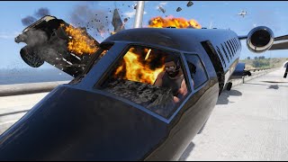 GTA 5 FEROCIOUS PLANE CRASHES  IMPACT COMPILATION 12 [upl. by Enelrad]