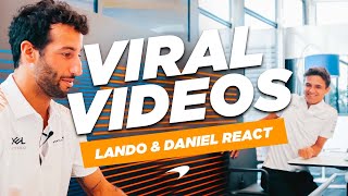 Lando Norris and Daniel Ricciardo react to classic viral videos [upl. by Fleeman]