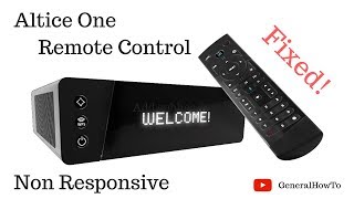 Altice One Remote Control Non Responsive [upl. by Prosperus370]