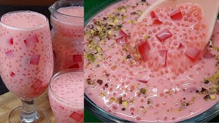 Sabudana Drink  Ramzan Special Drink  Summer Drink Recipe  Refreshing drink recipe [upl. by Hayes]