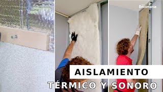 AISLAMIENTO térmico y sonoro de PARED 3 ejemplos prácticos con Bricomania [upl. by Lleznov27]