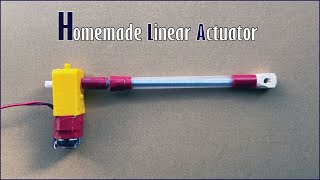 DIY linear actuator  Homemade actuator [upl. by Ahsilem696]