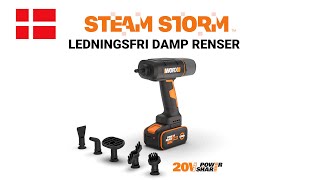 Worx WX 770 LEDNINGSFRI DAMP RENSER DA [upl. by Pepita13]