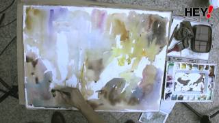 Watercolour painting video by NTUs Asst Prof Ng Woon Lam [upl. by Aicinoid]