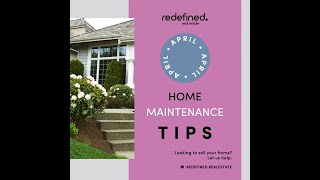 April Home Maintenance Checklist by RedefinedReal Estate [upl. by Zubkoff]