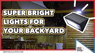 Add Super Bright Lighting To The Backyard  Super Motion Sensor Light  Next Deal Shop [upl. by Atorod]