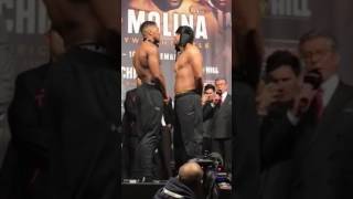 Anthony Joshua vs Eric Molina  FACE OFF [upl. by Enaira548]