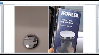 How to repair jammed or broken Kohler pop up sink drain [upl. by Kori]