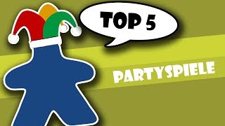 Top 5 Partyspiele  Brettspiele für große Gruppen [upl. by Sheaff338]