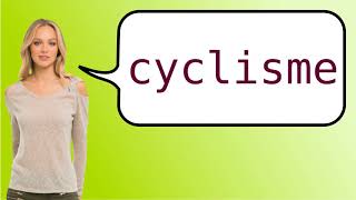 How to say cycling in French [upl. by Lerrehs]