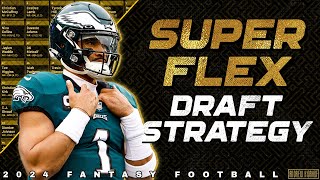 Superflex amp 2QB Draft Strategy  2024 Fantasy Football [upl. by Lucinda]