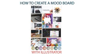 How to create a Mood Board 😎  Adobe Illustrator [upl. by Rey425]