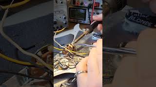 Wiring Lollar pickups in a Fender Strat luthier guitarrepair guitar luthiery guitarist [upl. by Anomas449]