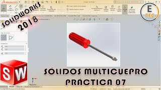 TUTORIAL SOLIDWORKS 2018  SÓLIDOS MULTICUERPOS [upl. by Ellehcit]