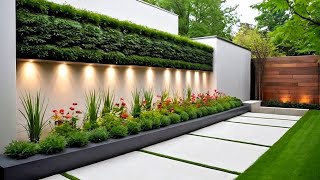 300 NEW Home Garden Wall Design Ideas 2024 Backyard Boundary Fence Designs  Garden Wall Decor Ideas [upl. by Nylorahs]