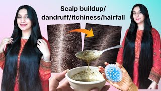 scalp build up removalscalp build up removal home remediesdandruff hairfall hairfall scalp [upl. by Lawtun]