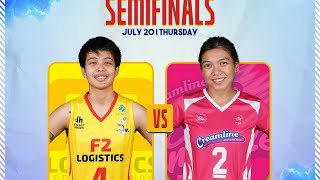 CREAMLINE vs F2 LOGISTICS  SEMI FINALS GAME JULY 202023  TANSS MIX VLOGS [upl. by Ellette661]